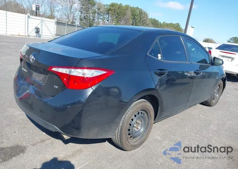 2016 Toyota Corolla Le z USA, uszkodzony, nr VIN 2T1BURHE1GC512075